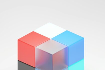 a rubik cube is shown on a white background